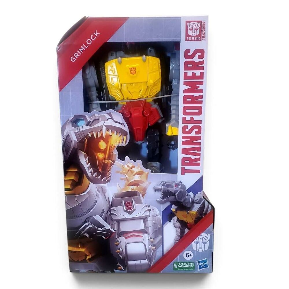 Transformers Authentics Titan Changers Grimlock 11" T-Rex 8 Step Hasbro NIB
